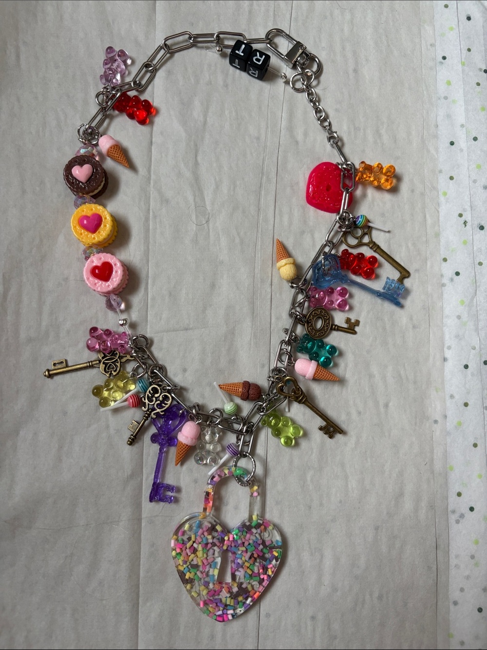 Relic Theory "Secrets and Sweets" Resin Charm Necklace